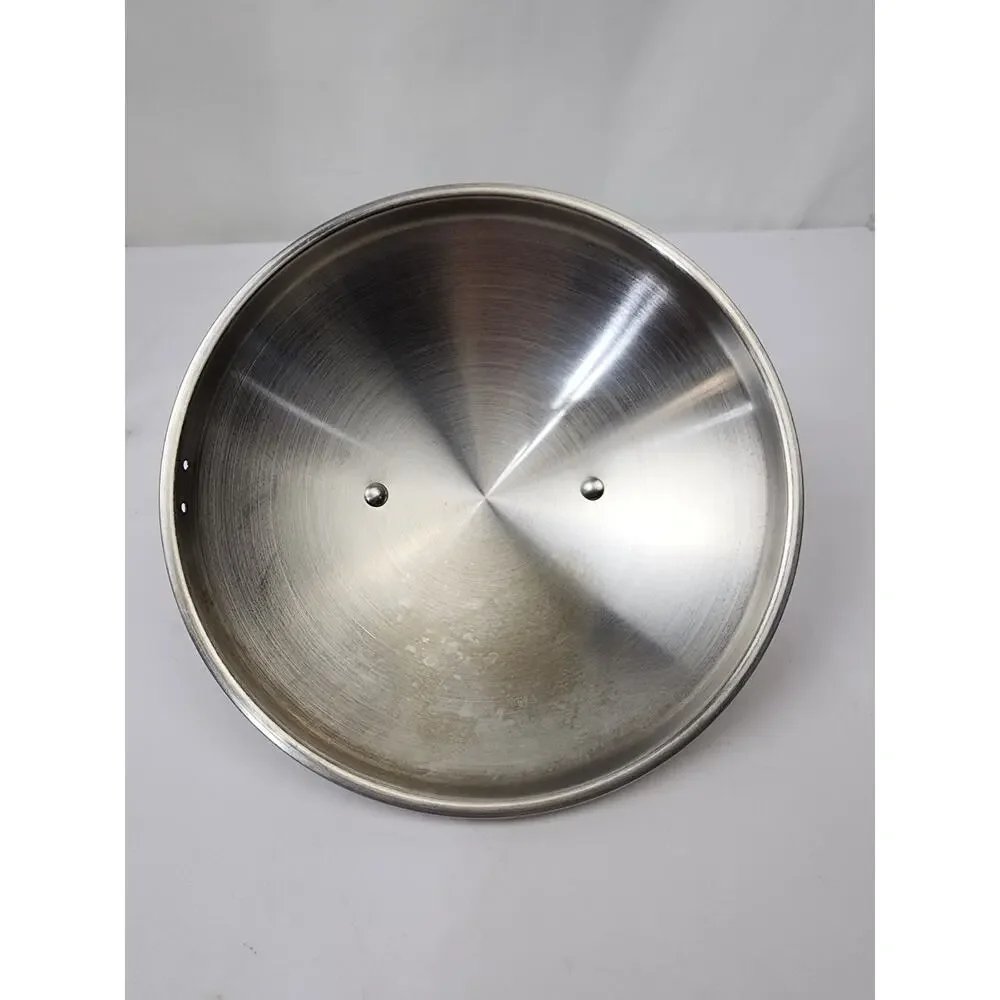 Belgique Stainless Steel Domed Replacement Lid (Only) Vented w Handle 8